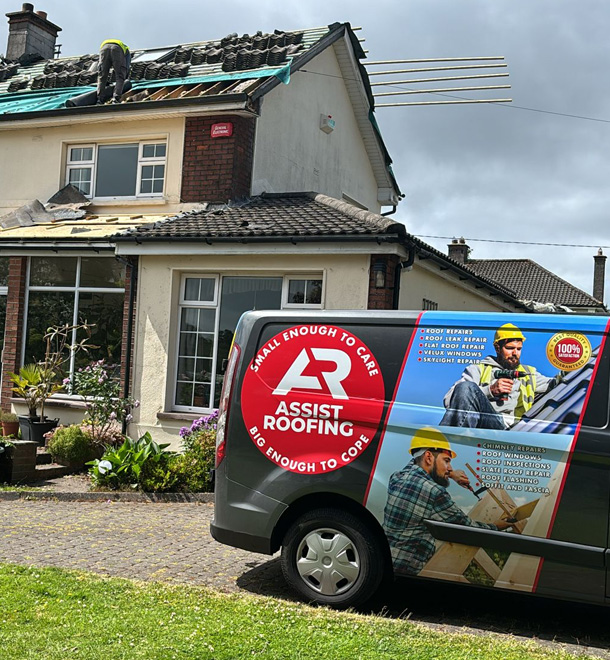 Roofers Cork Assist Roofing Van in Cork